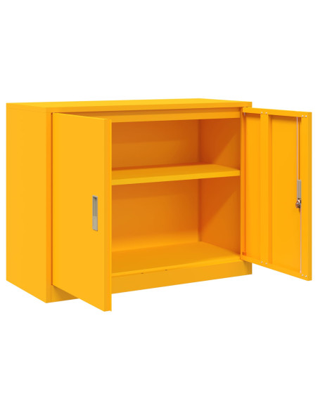Armadio Giallo senape 90 x 40 x 70 cm Acciaio