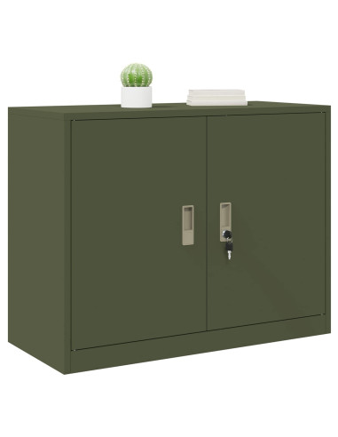 Armadio Verde oliva 90 x 40 x 70 cm Acciaio