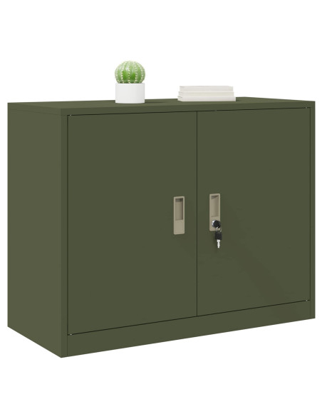 Armadio Verde oliva 90 x 40 x 70 cm Acciaio