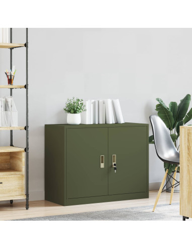 Armadio Verde oliva 90 x 40 x 70 cm Acciaio
