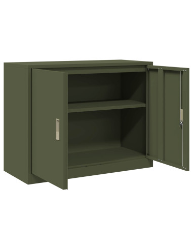 Armadio Verde oliva 90 x 40 x 70 cm Acciaio