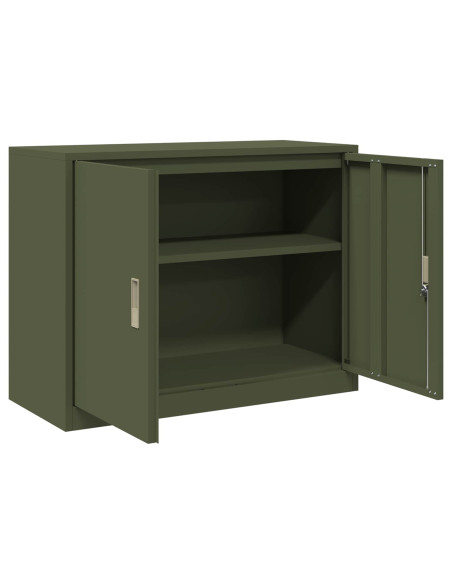 Armadio Verde oliva 90 x 40 x 70 cm Acciaio