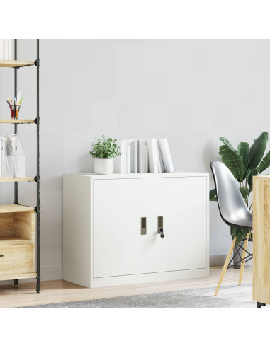 Armadio Bianco 90 x 40 x 70 cm Acciaio