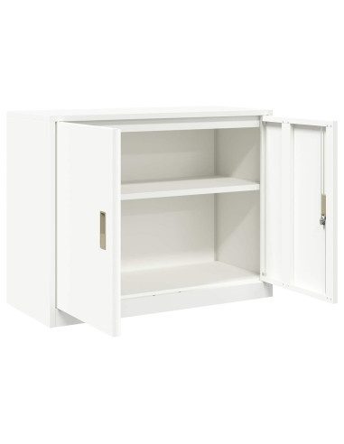 Armadio Bianco 90 x 40 x 70 cm Acciaio