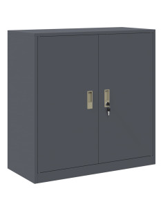 Armadio Antracite 90 x 40 x 90 cm Acciaio 2