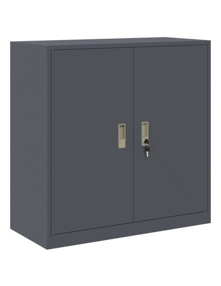 Armadio Antracite 90 x 40 x 90 cm Acciaio