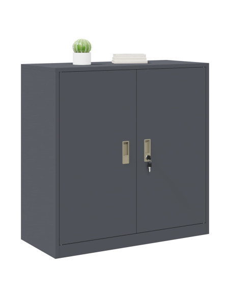 Armadio Antracite 90 x 40 x 90 cm Acciaio