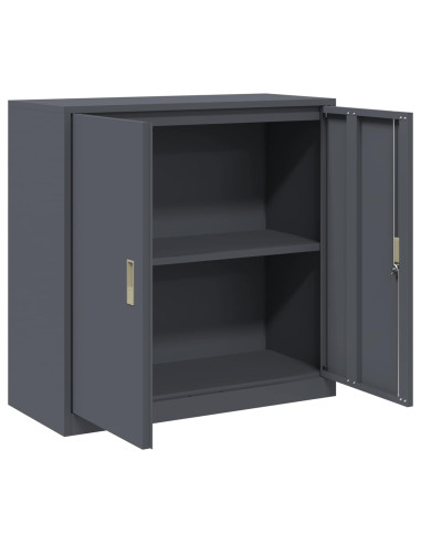 Armadio Antracite 90 x 40 x 90 cm Acciaio