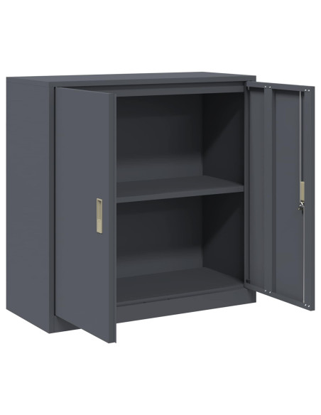 Armadio Antracite 90 x 40 x 90 cm Acciaio