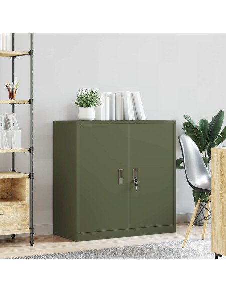 Armadio Verde oliva 90 x 40 x 90 cm Acciaio