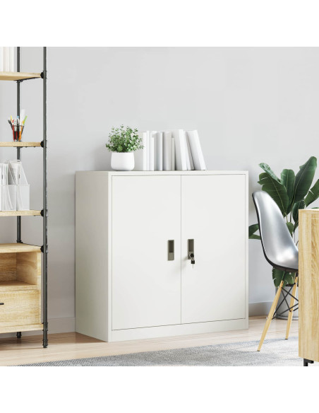 Armadio Bianco 90 x 40 x 90 cm Acciaio