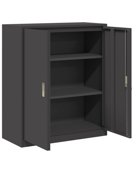 Armadio Nero 90 x 40 x 105 cm Acciaio