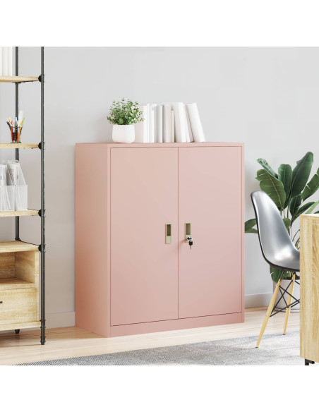 Armadio Rosa 90 x 40 x 105 cm Acciaio