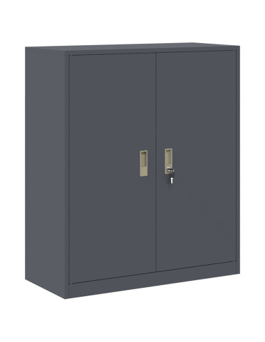 Armadio Antracite 90 x 40 x 105 cm Acciaio