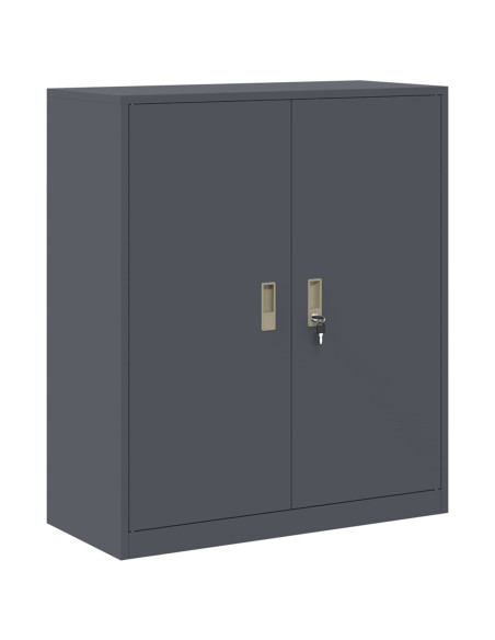 Armadio Antracite 90 x 40 x 105 cm Acciaio