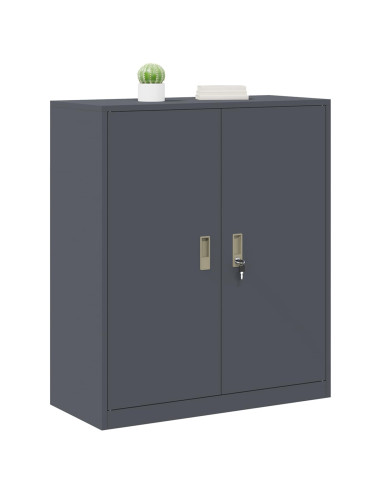 Armadio Antracite 90 x 40 x 105 cm Acciaio