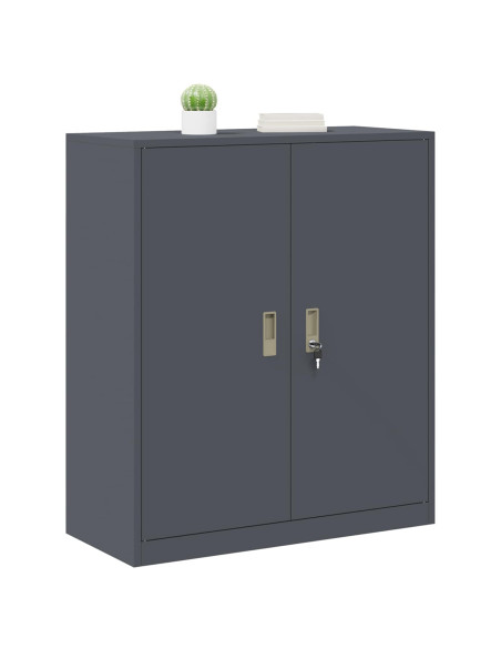Armadio Antracite 90 x 40 x 105 cm Acciaio