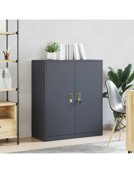 Armadio Antracite 90 x 40 x 105 cm Acciaio