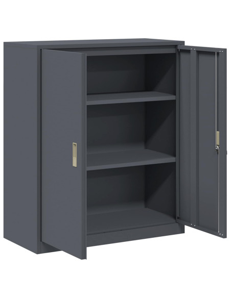Armadio Antracite 90 x 40 x 105 cm Acciaio