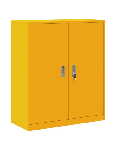 Armadio Giallo senape 90 x 40 x 105 cm Acciaio