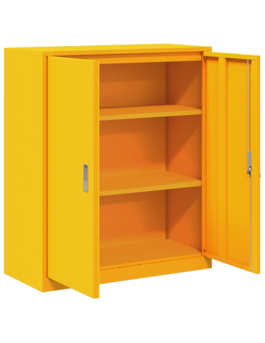Armadio Giallo senape 90 x 40 x 105 cm Acciaio
