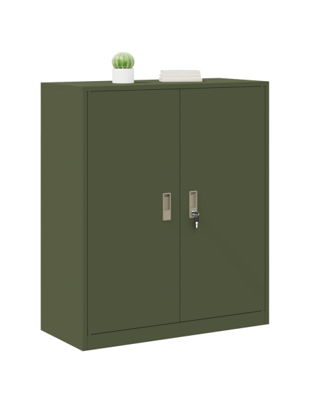 Armadio Verde oliva 90 x 40 x 105 cm Acciaio