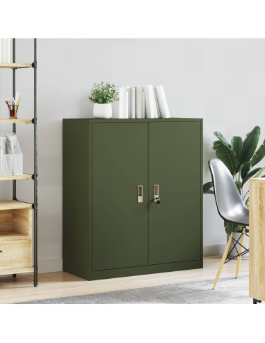 Armadio Verde oliva 90 x 40 x 105 cm Acciaio