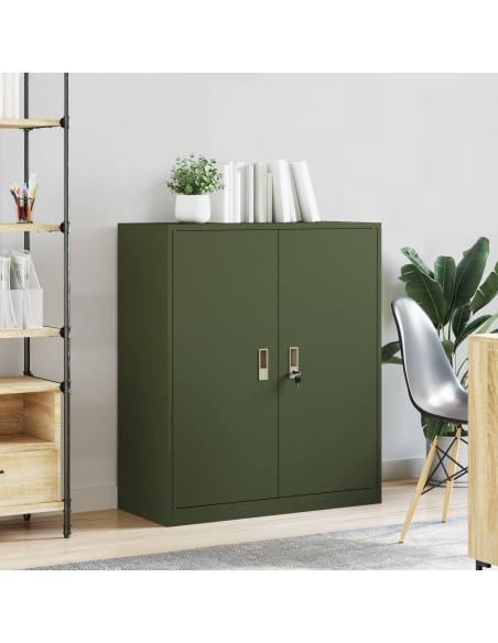 Armadio Verde oliva 90 x 40 x 105 cm Acciaio