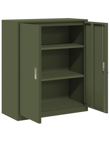 Armadio Verde oliva 90 x 40 x 105 cm Acciaio