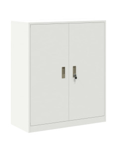 Armadio Bianco 90 x 40 x 105 cm Acciaio 2