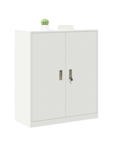 Armadio Bianco 90 x 40 x 105 cm Acciaio