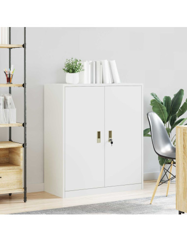 Armadio Bianco 90 x 40 x 105 cm Acciaio