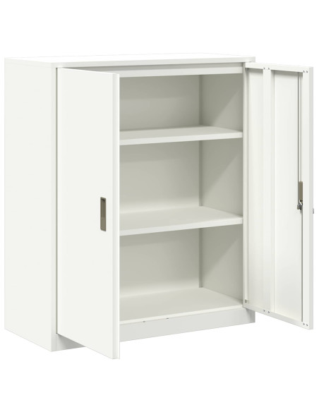 Armadio Bianco 90 x 40 x 105 cm Acciaio