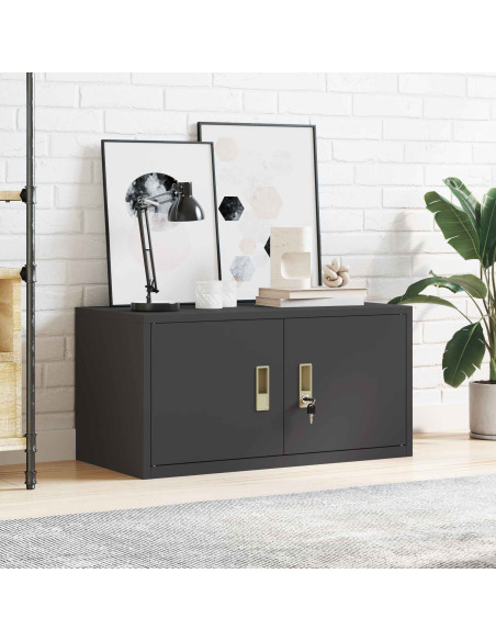 Armadio Nero 80 x 40 x 40 cm Acciaio