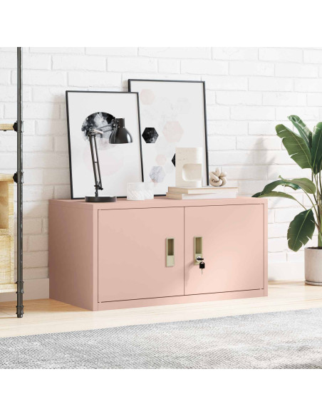 Armadio Rosa 80 x 40 x 40 cm Acciaio