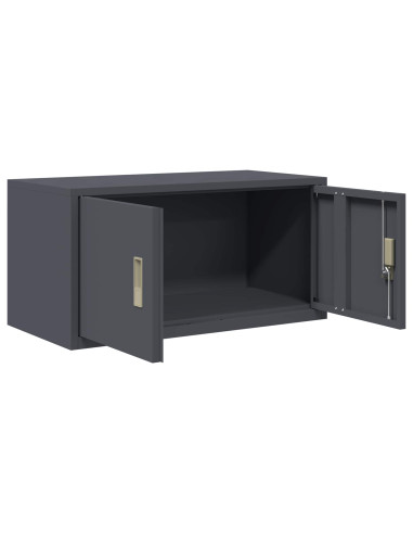 Armadio Antracite 80 x 40 x 40 cm Acciaio