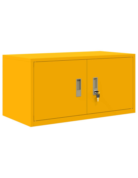 Armadio Giallo senape 80 x 40 x 40 cm Acciaio
