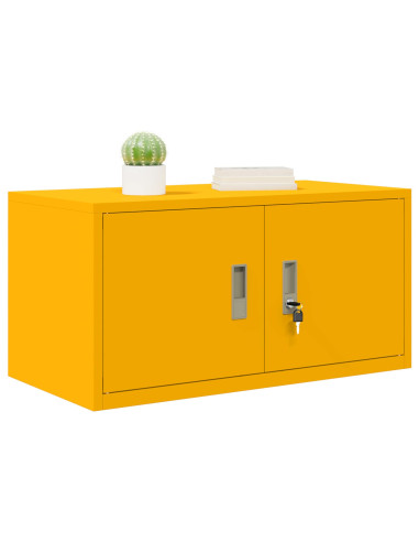 Armadio Giallo senape 80 x 40 x 40 cm Acciaio