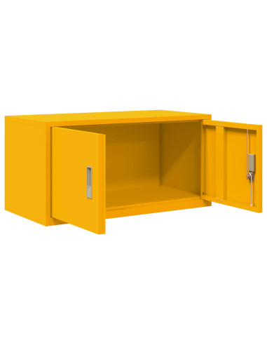 Armadio Giallo senape 80 x 40 x 40 cm Acciaio