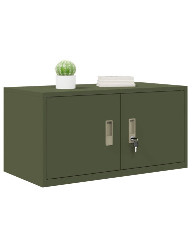 Armadio Verde oliva 80 x 40 x 40 cm Acciaio