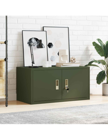 Armadio Verde oliva 80 x 40 x 40 cm Acciaio