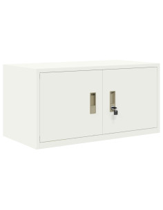 Armadio Bianco 80 x 40 x 40 cm Acciaio 2