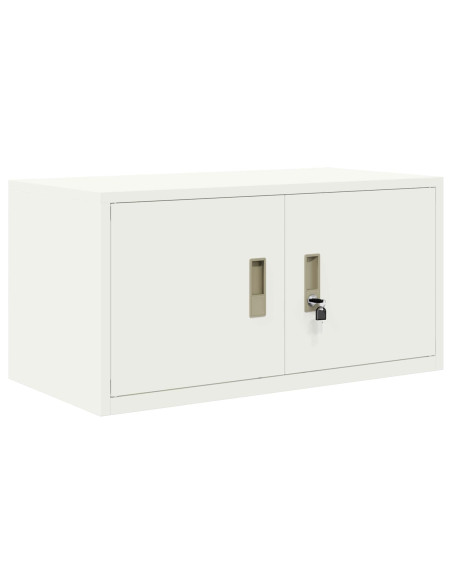 Armadio Bianco 80 x 40 x 40 cm Acciaio