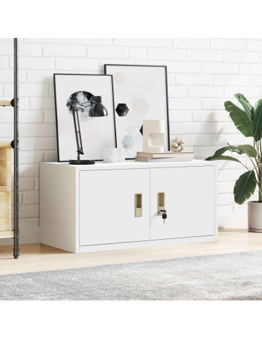 Armadio Bianco 80 x 40 x 40 cm Acciaio