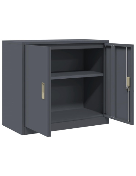 Armadio Antracite 80 x 40 x 70 cm Acciaio