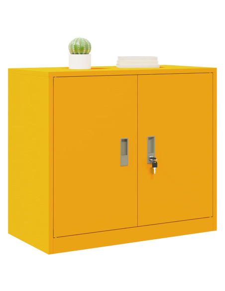 Armadio Giallo senape 80 x 40 x 70 cm Acciaio