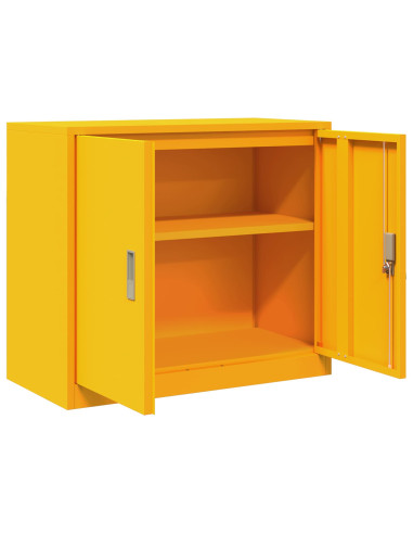 Armadio Giallo senape 80 x 40 x 70 cm Acciaio