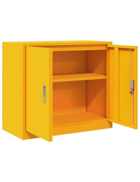 Armadio Giallo senape 80 x 40 x 70 cm Acciaio