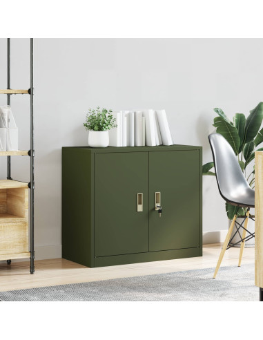 Armadio Verde oliva 80 x 40 x 70 cm Acciaio