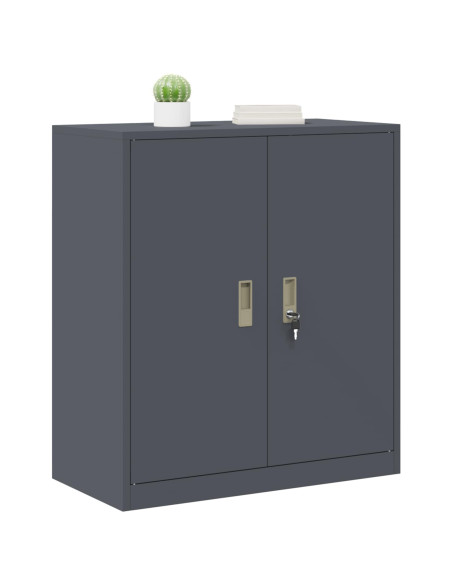 Armadio Antracite 80 x 40 x 90 cm Acciaio